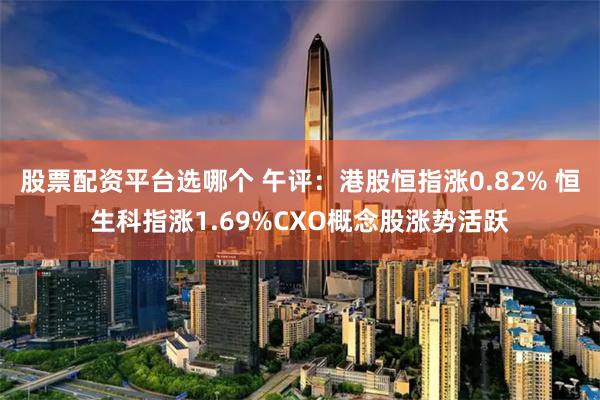 股票配资平台选哪个 午评：港股恒指涨0.82% 恒生科指涨1.69%CXO概念股涨势活跃