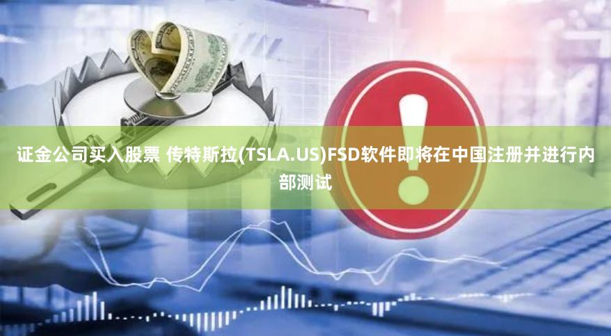 证金公司买入股票 传特斯拉(TSLA.US)FSD软件即将在中国注册并进行内部测试